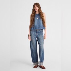 NWT Madewell Pierced Barrel Leg Full-length Jean 28